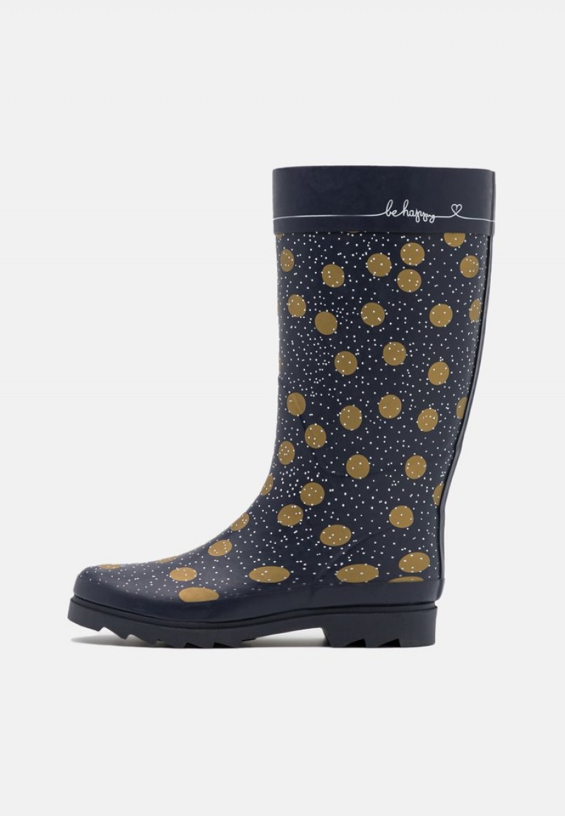 Anna Field Best Sale Wellies Støvler Dame Mørke Blå | NO-ZWJXY-5394