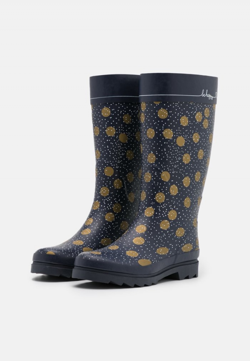 Anna Field Best Sale Wellies Støvler Dame Mørke Blå | NO-ZWJXY-5394