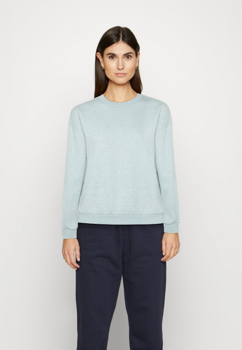 Anna Field Brand New Sweatshirt Pullover Dame Blå | NO-INGMD-2743