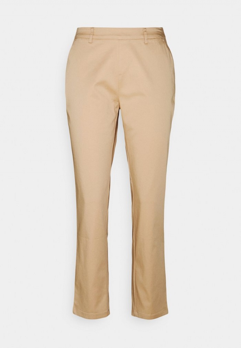 Anna Field Budget Basic Chino Bukser Dame Beige | NO-MIHOD-9065