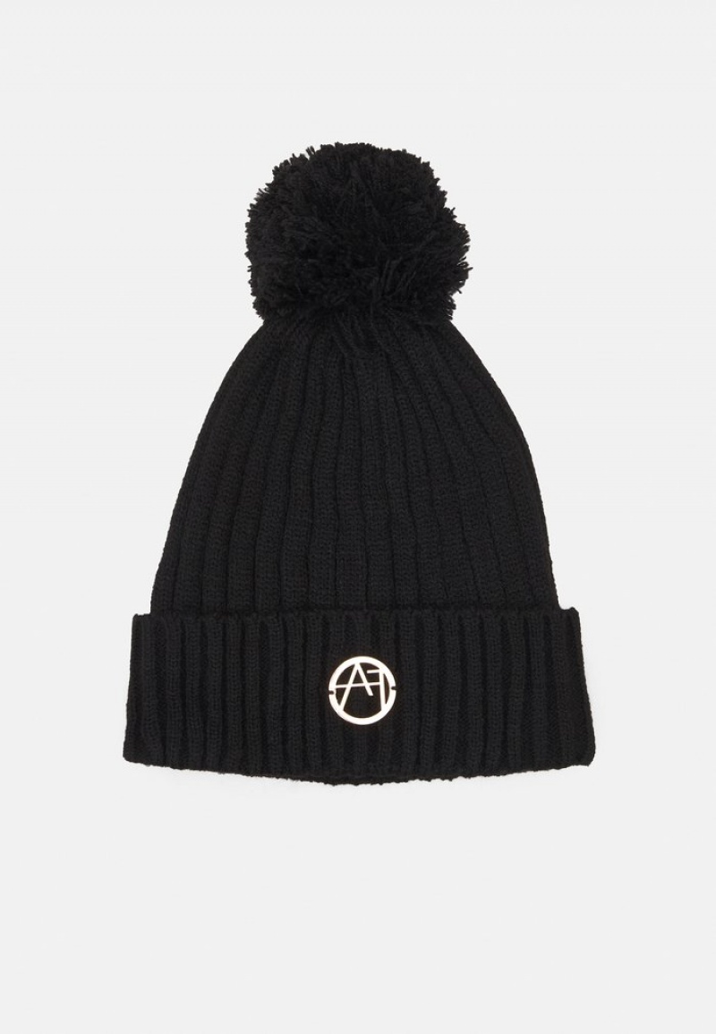 Anna Field Budget Beanie Dame Svarte | NO-EBYVP-2786