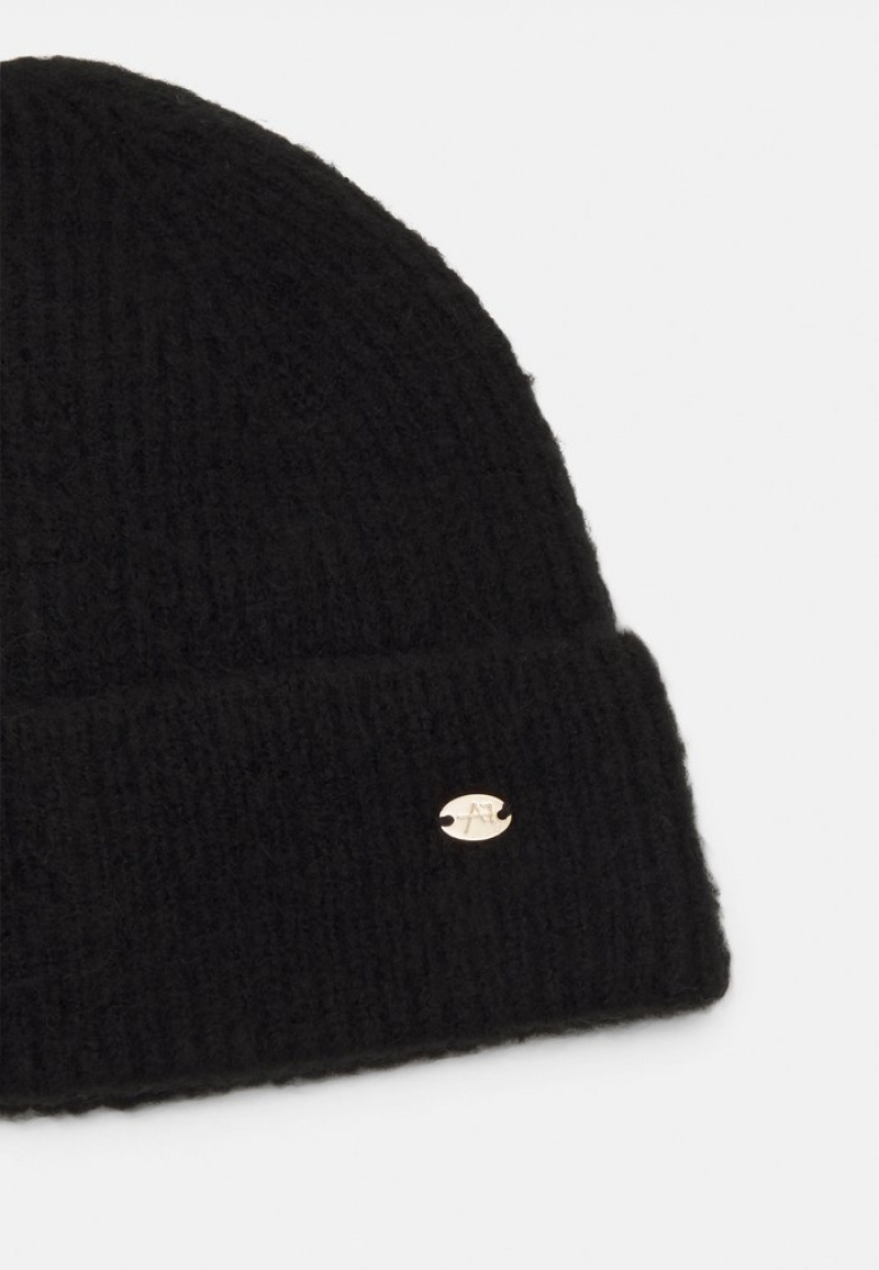 Anna Field Budget Beanie Dame Svarte | NO-VDHGP-1572