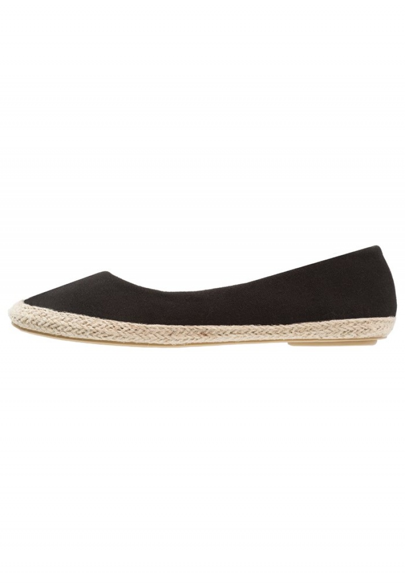 Anna Field Budget Espadrilles Ballerinasko Dame Svarte | NO-CEDUJ-3862