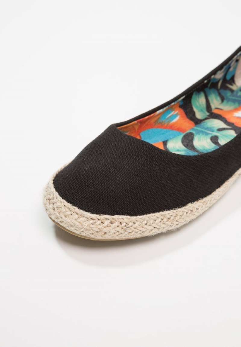 Anna Field Budget Espadrilles Ballerinasko Dame Svarte | NO-CEDUJ-3862