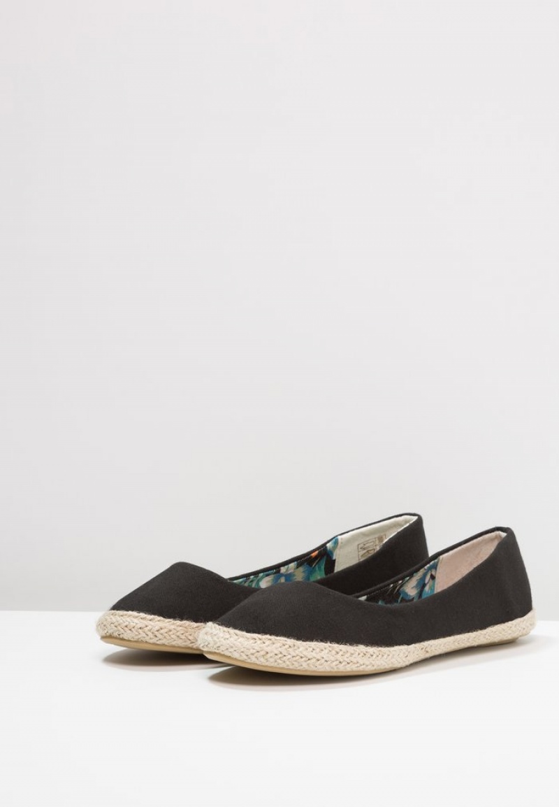 Anna Field Budget Espadrilles Ballerinasko Dame Svarte | NO-CEDUJ-3862