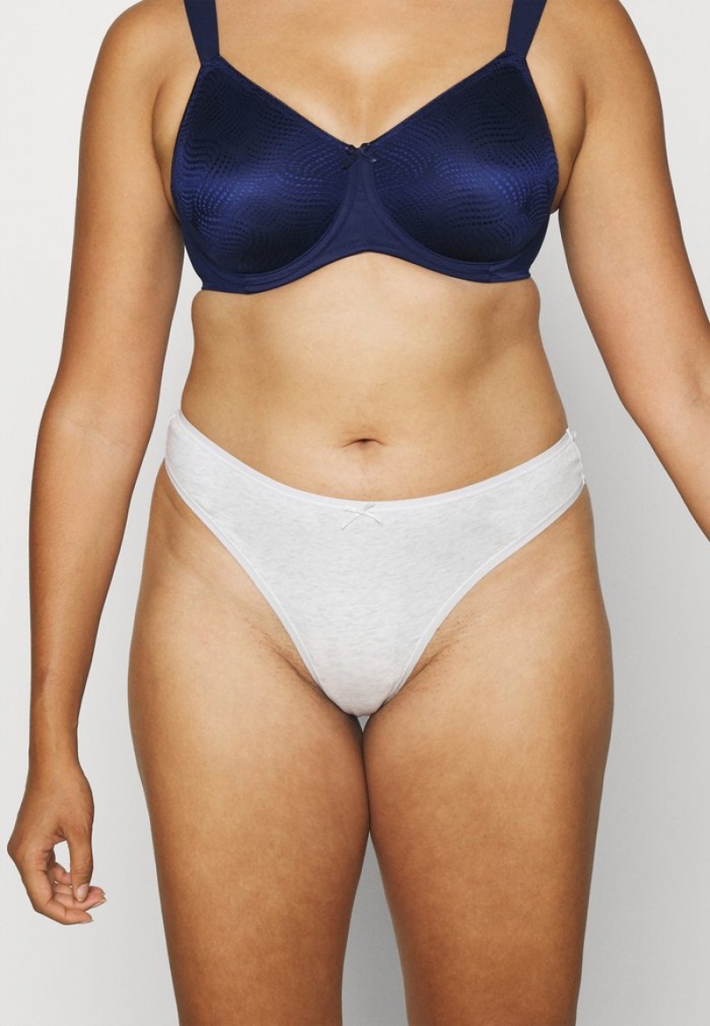 Anna Field Budget Georgina 7Pp Thong Bomull Thong Dame Grønn | NO-HGMBN-8271