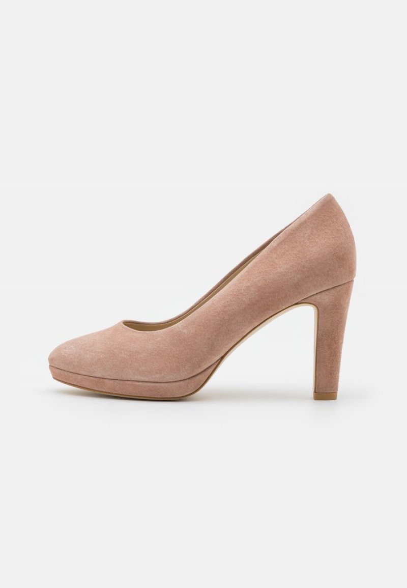 Anna Field Budget Leather Komfort High Heels Pumps Dame Beige | NO-DIAOF-0562