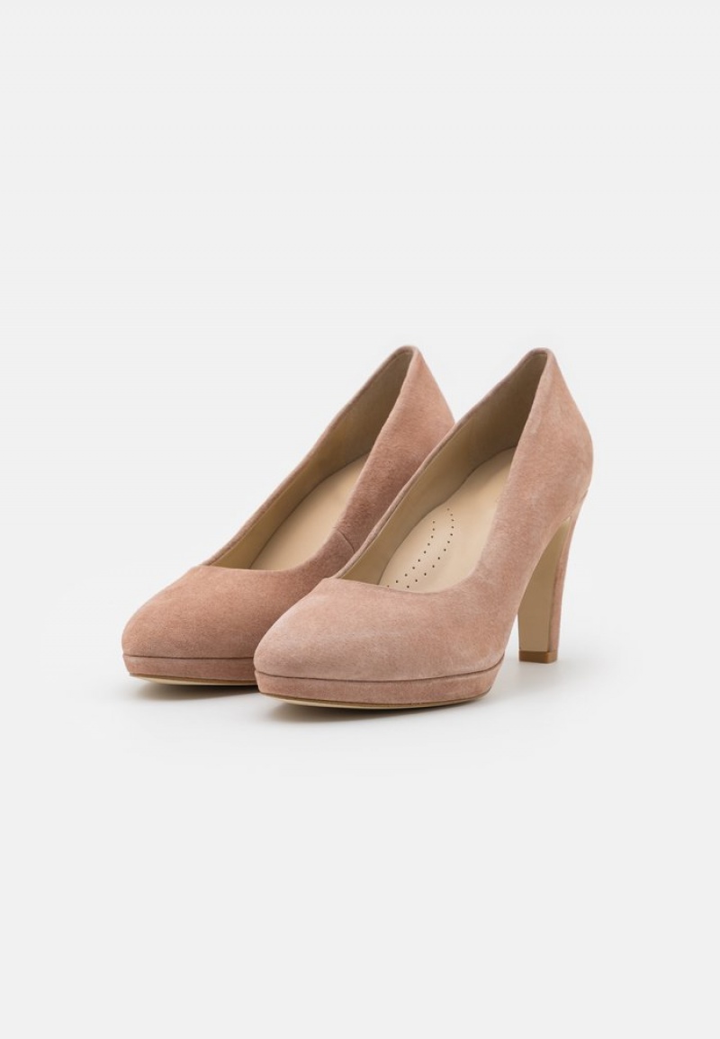 Anna Field Budget Leather Komfort High Heels Pumps Dame Beige | NO-DIAOF-0562