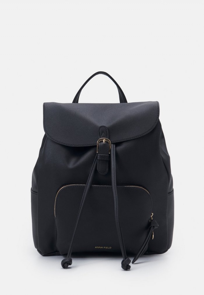 Anna Field Budget Rucksack Ryggsekk Dame Svarte | NO-SUVTG-8065