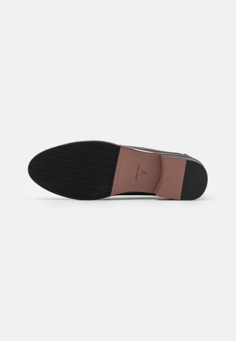 Anna Field Budget Slip-Ons Lave Sko Dame Svarte | NO-IFXTB-0614