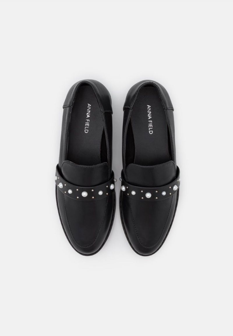 Anna Field Budget Slip-Ons Lave Sko Dame Svarte | NO-YVPXB-9271