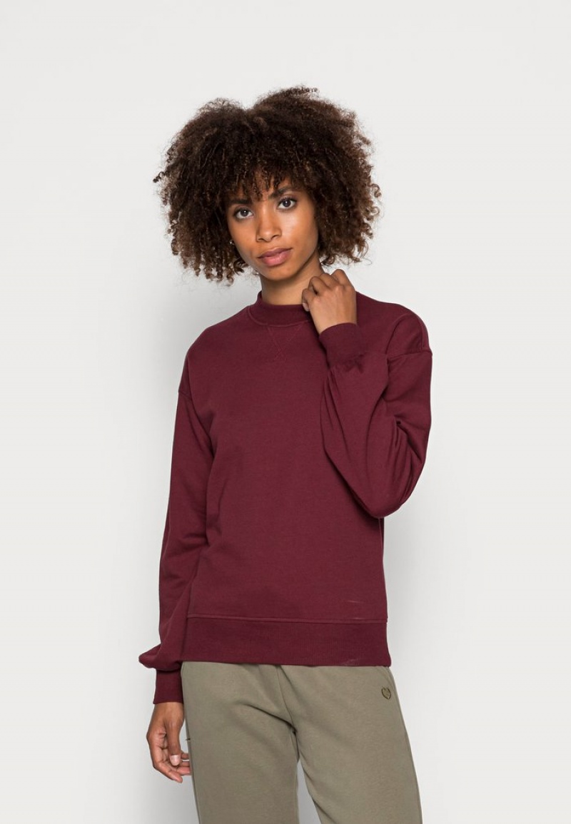 Anna Field Budget Sweatshirt Pullover Dame Burgunder | NO-BJSZU-2845