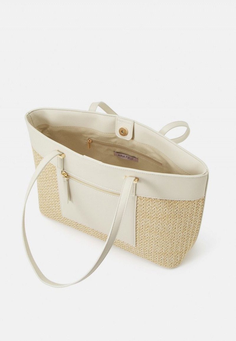 Anna Field Budget Tote Veske Dame Beige | NO-ETNDB-3105