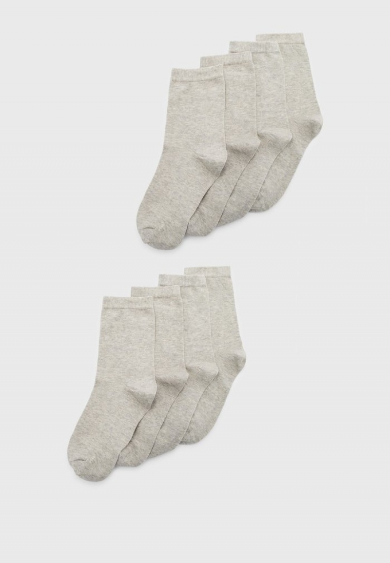 Anna Field Buy 8 Pack Ankle Strømper Dame Grå | NO-BJYFR-2307