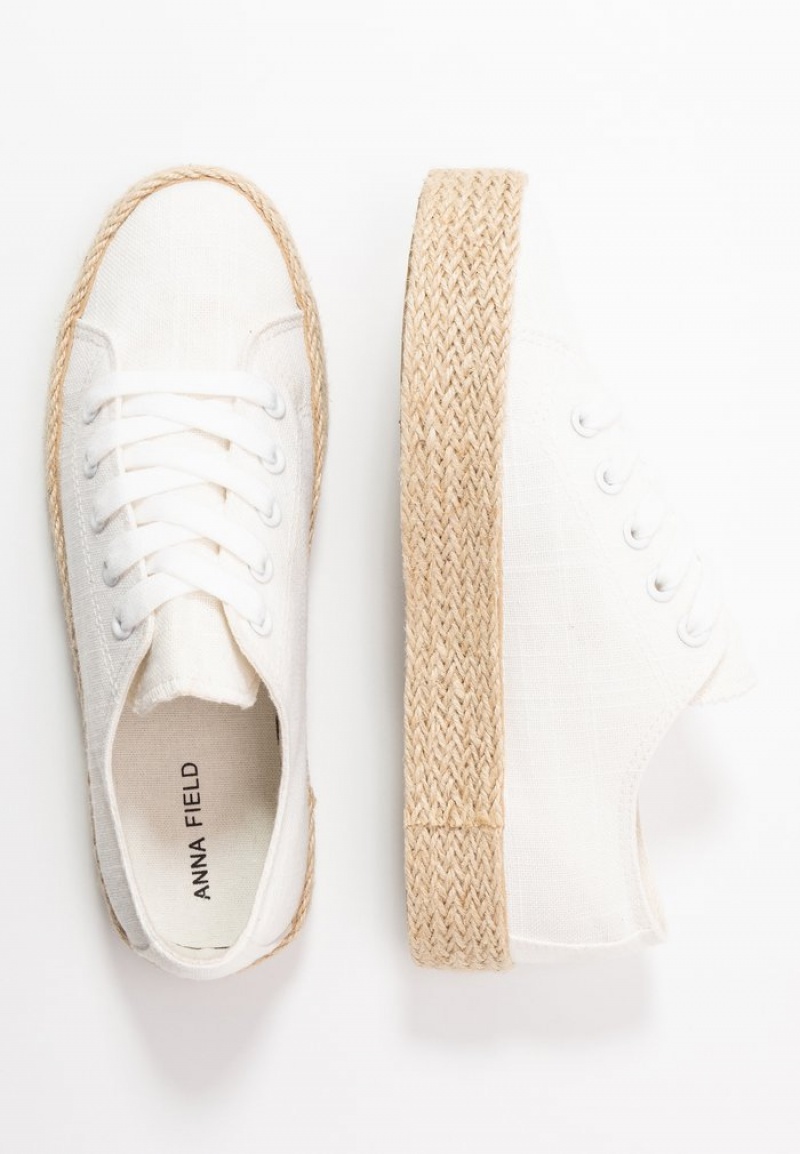 Anna Field Buy Espadrilles Lave Sko Dame Hvite | NO-GLJAK-0895