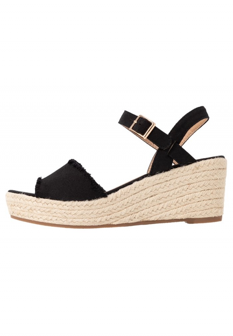 Anna Field Buy Espadrilles Sandaler Dame Svarte | NO-SEAJU-6287