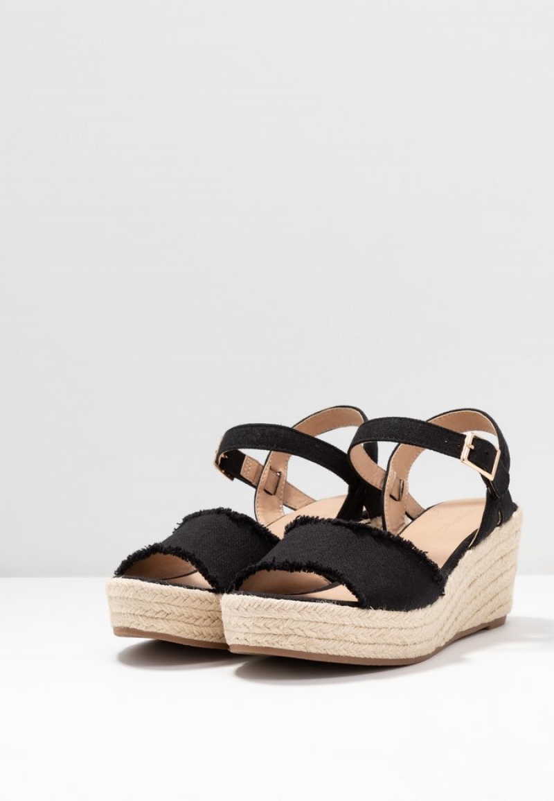 Anna Field Buy Espadrilles Sandaler Dame Svarte | NO-SEAJU-6287