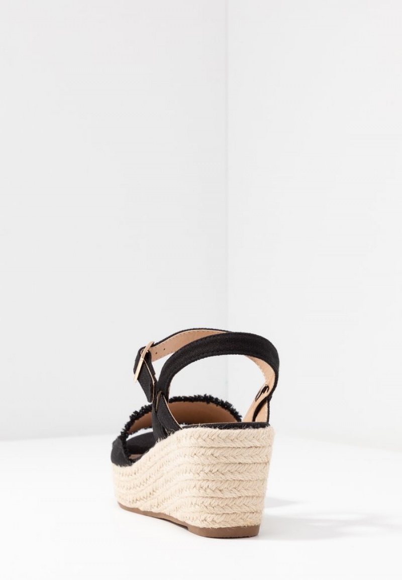 Anna Field Buy Espadrilles Sandaler Dame Svarte | NO-SEAJU-6287