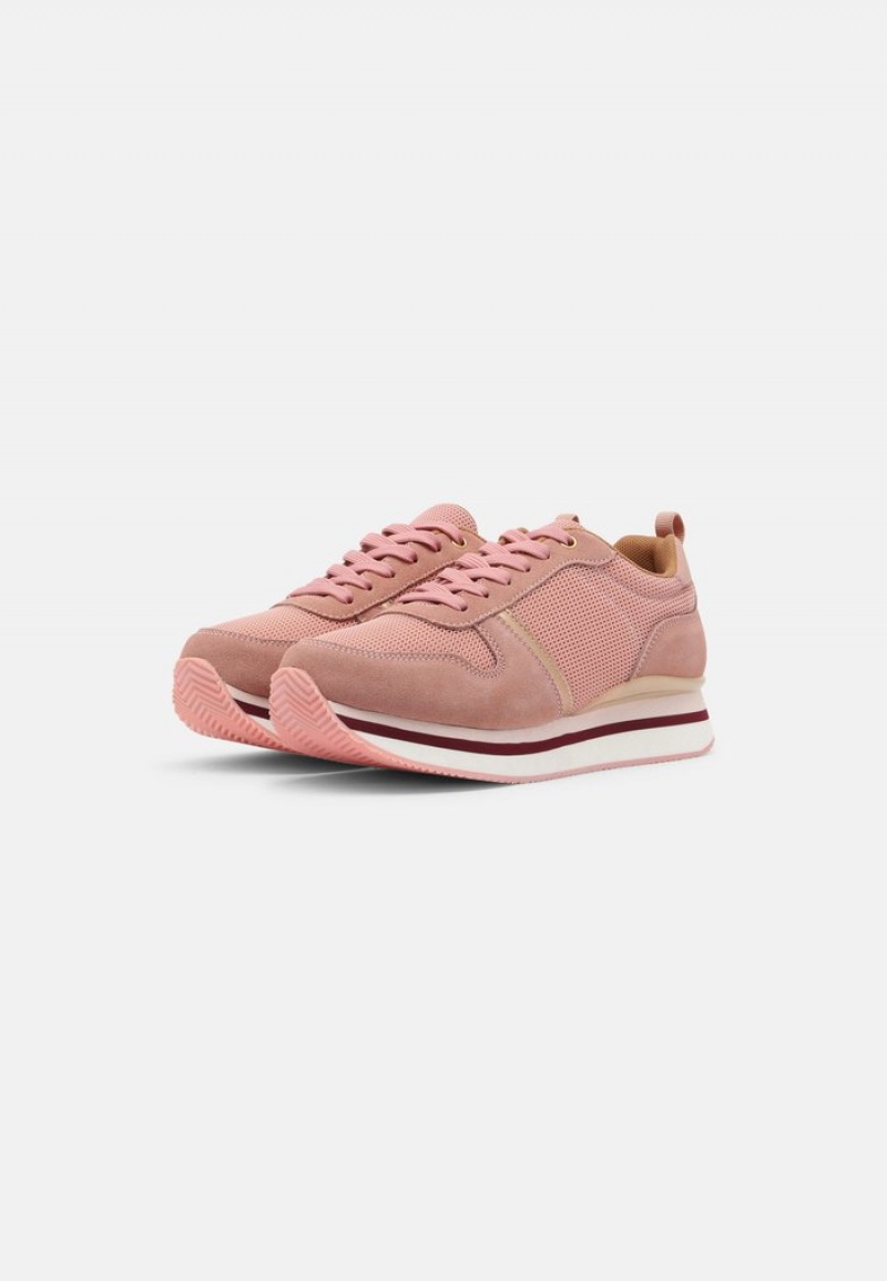 Anna Field Buy Komfort Leather Joggesko Dame Rosa | NO-BUHFL-5937