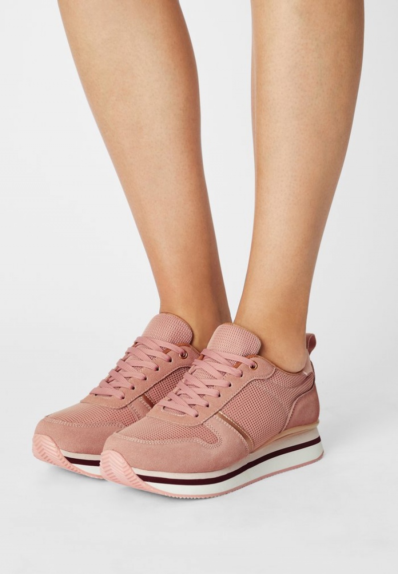 Anna Field Buy Komfort Leather Joggesko Dame Rosa | NO-BUHFL-5937