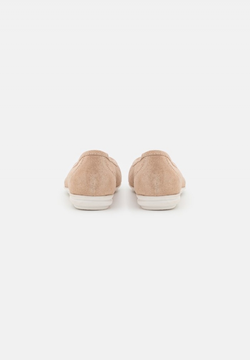 Anna Field Buy Leather Ballet Pumps Ballerinasko Dame Beige | NO-DSKQH-1502