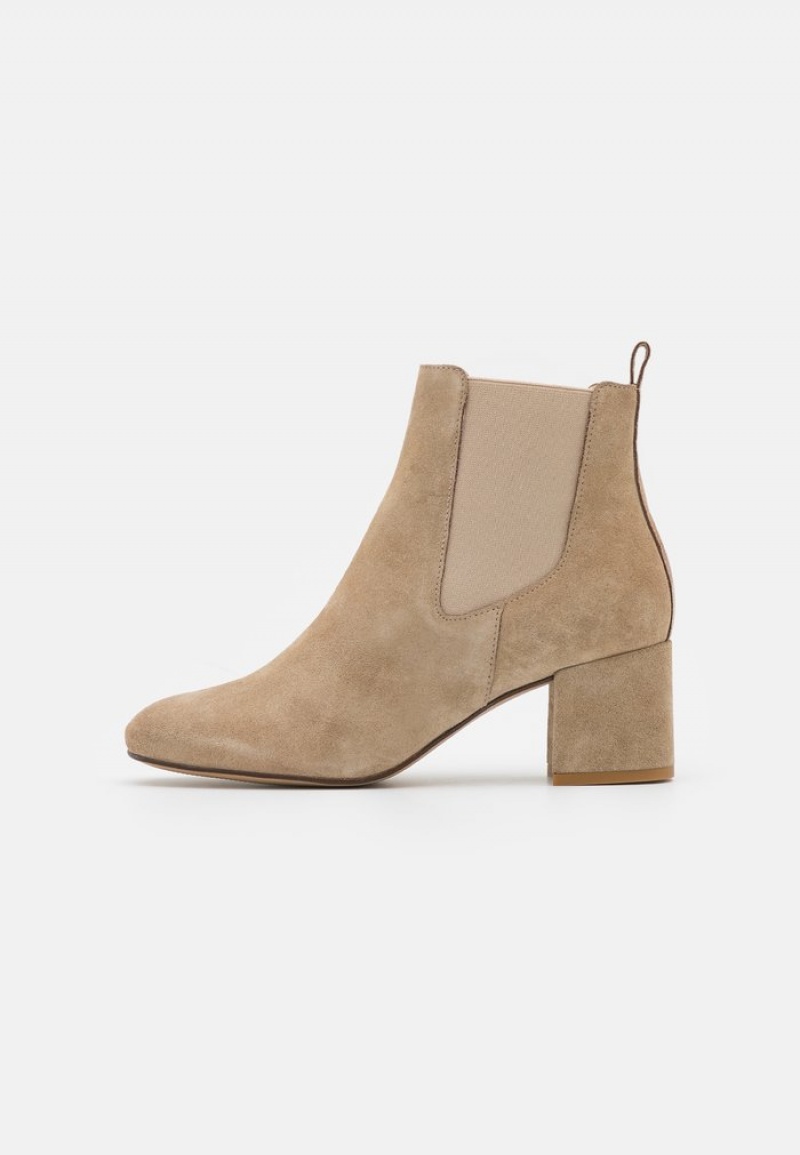 Anna Field Buy Leather Classic Støvletter Dame Beige | NO-WKNXO-1498