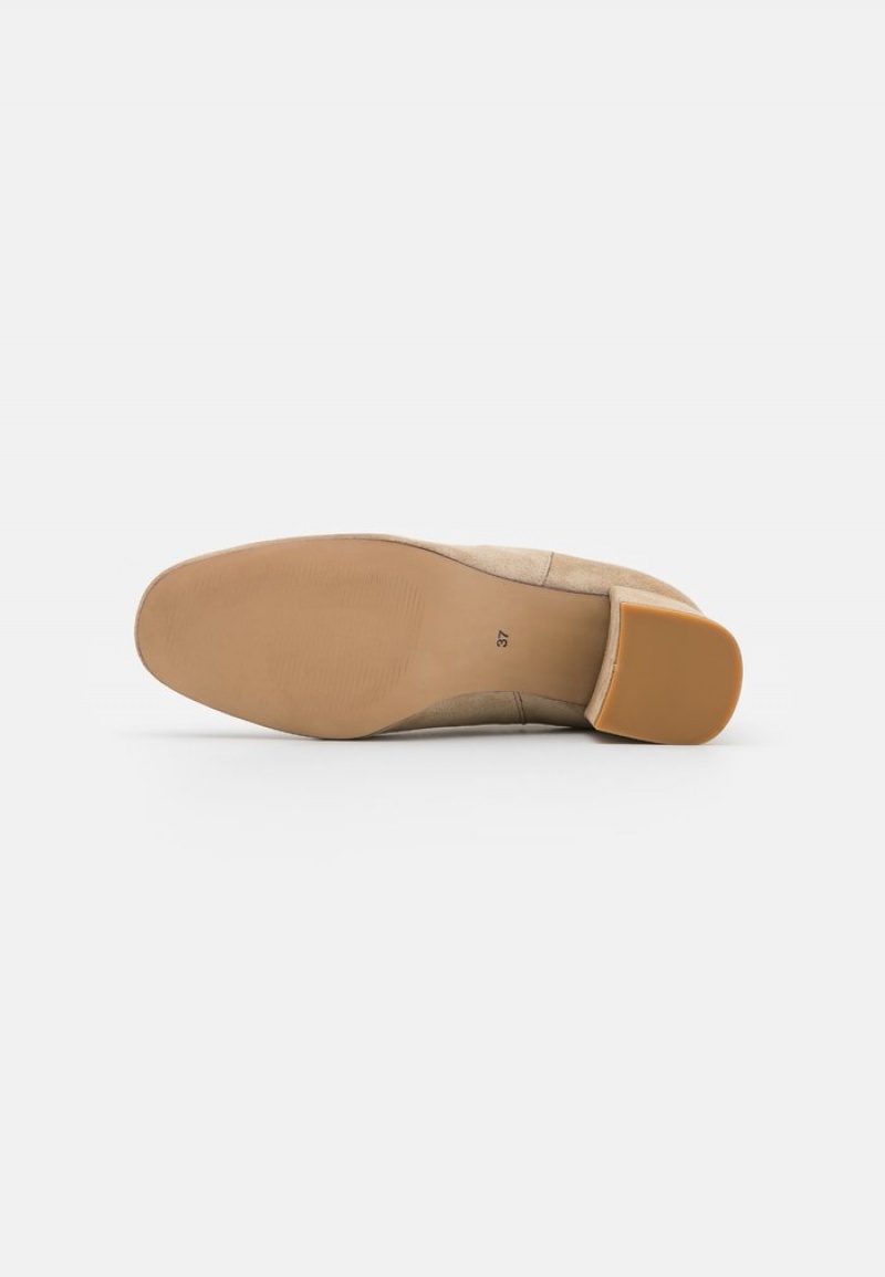 Anna Field Buy Leather Classic Støvletter Dame Beige | NO-WKNXO-1498