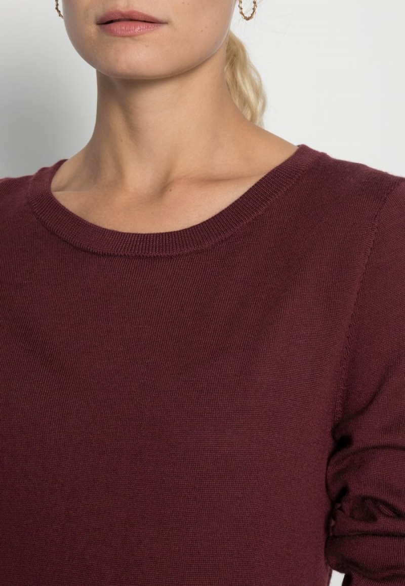 Anna Field Buy Merino Ull Jumper Pullover Dame Burgunder | NO-CMLHI-3168