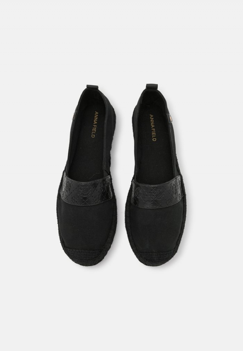 Anna Field Buy Slip-Ons Lave Sko Dame Svarte | NO-FNMGY-5469