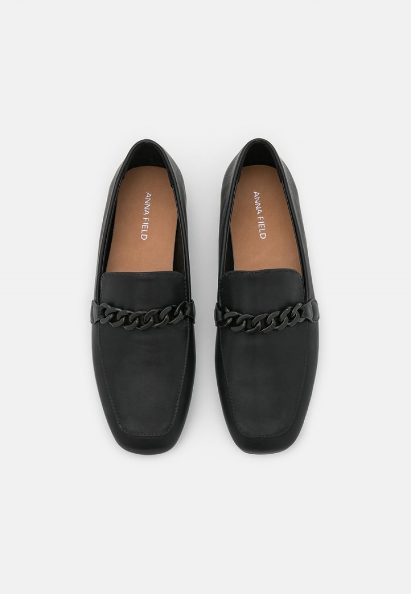 Anna Field Buy Slip-Ons Lave Sko Dame Svarte | NO-PZFKJ-8405