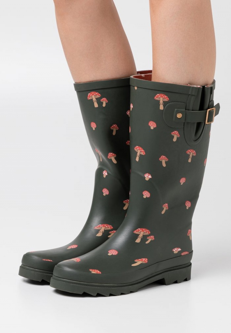 Anna Field Buy Wellies Støvler Dame Mørke Grønn | NO-OMRSE-1925