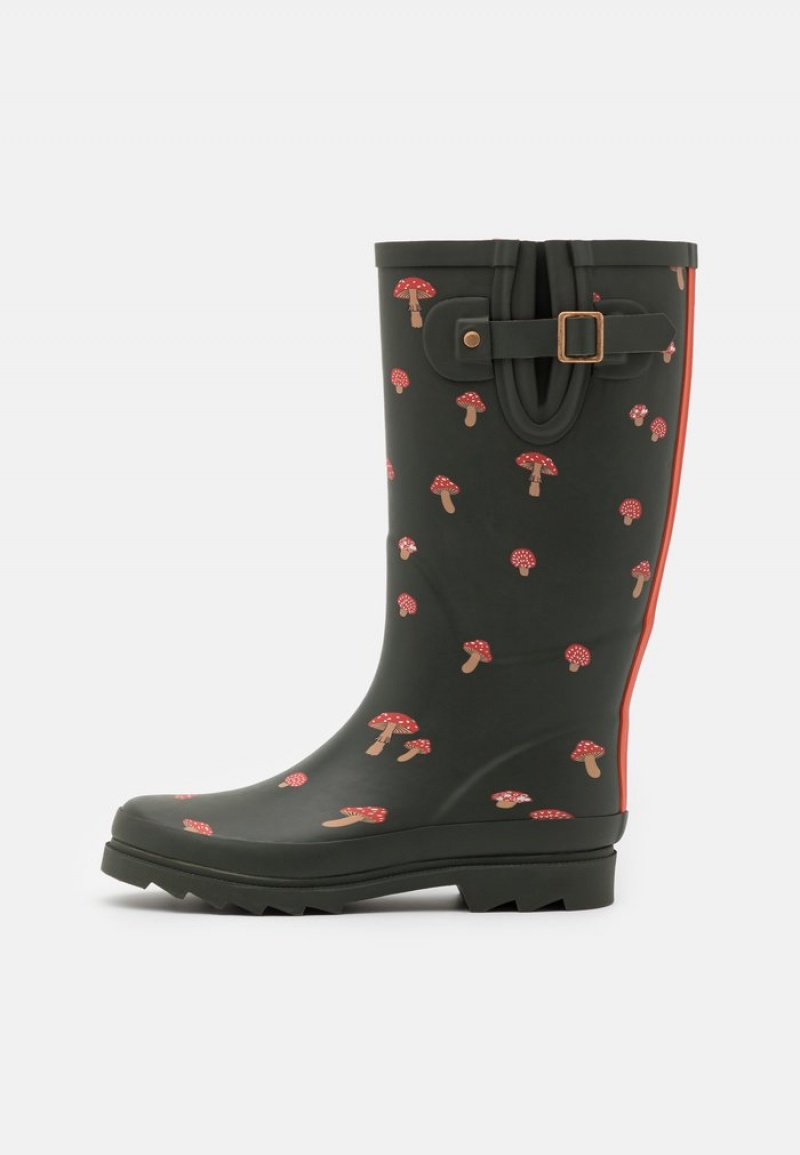 Anna Field Buy Wellies Støvler Dame Mørke Grønn | NO-OMRSE-1925