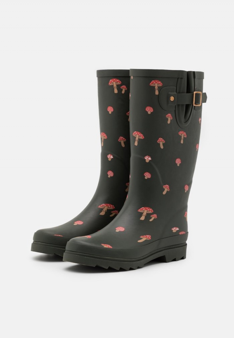 Anna Field Buy Wellies Støvler Dame Mørke Grønn | NO-OMRSE-1925