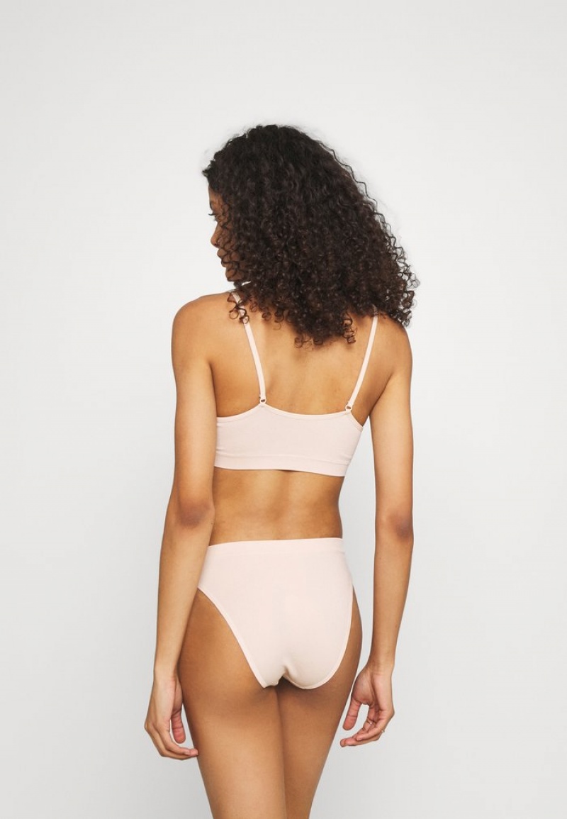 Anna Field Cheap 3 Pack Seamless Truser Dame Beige | NO-ULVRX-5231