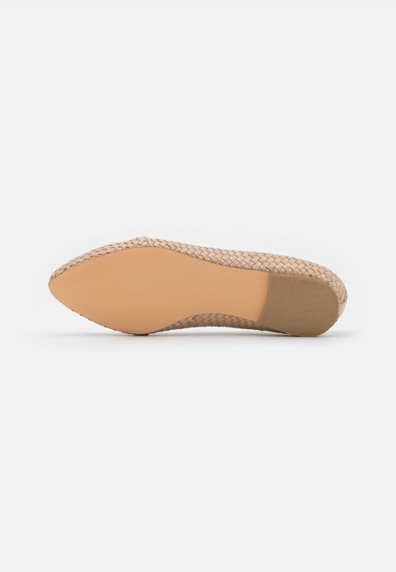 Anna Field Cheap Ballet Pumps Ballerinasko Dame Beige | NO-BKLAX-1075