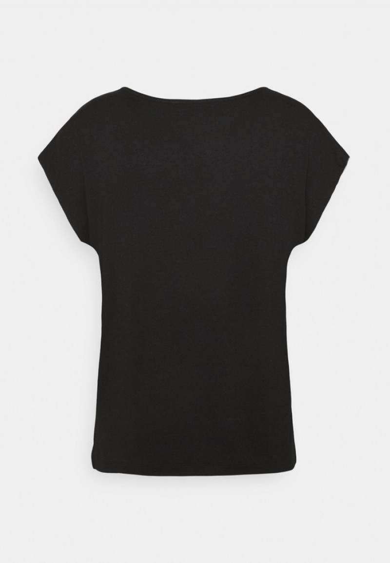 Anna Field Cheap Basic T-Skjorte Dame Svarte | NO-MEOGJ-1526