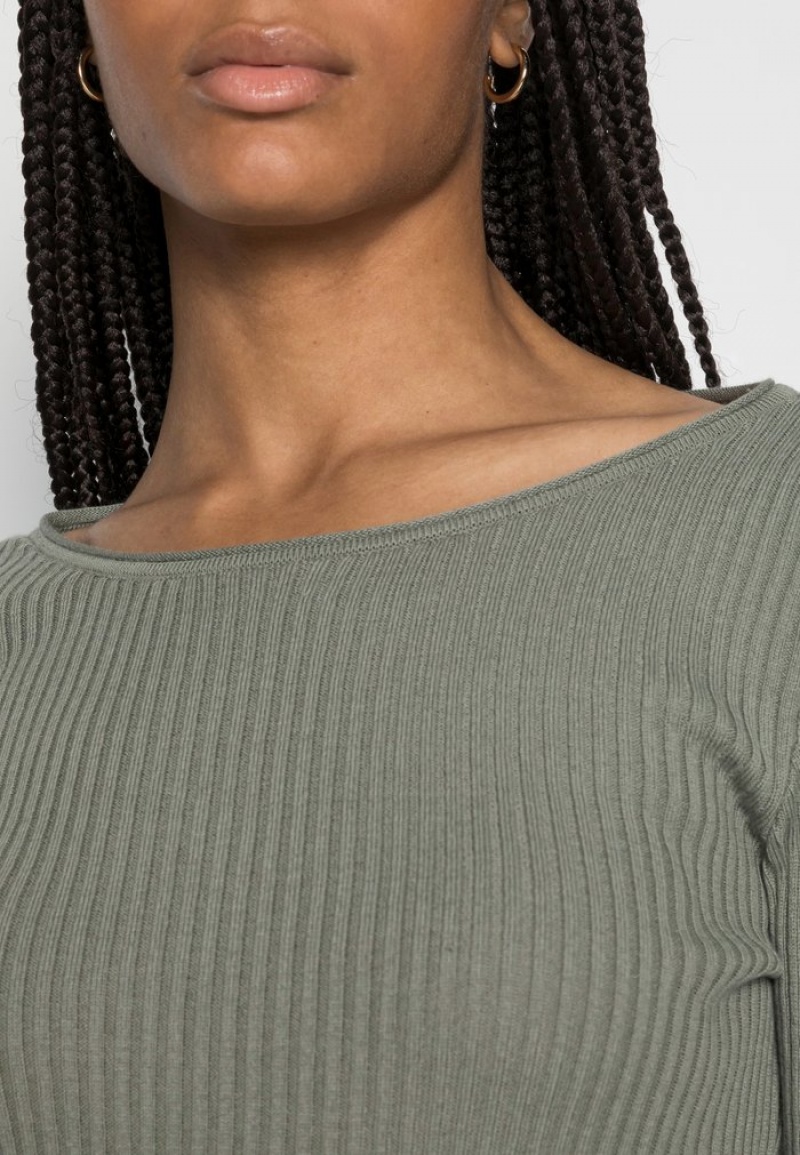 Anna Field Cheap Boatneck Jumper Pullover Dame Grønn | NO-SRDCW-8497