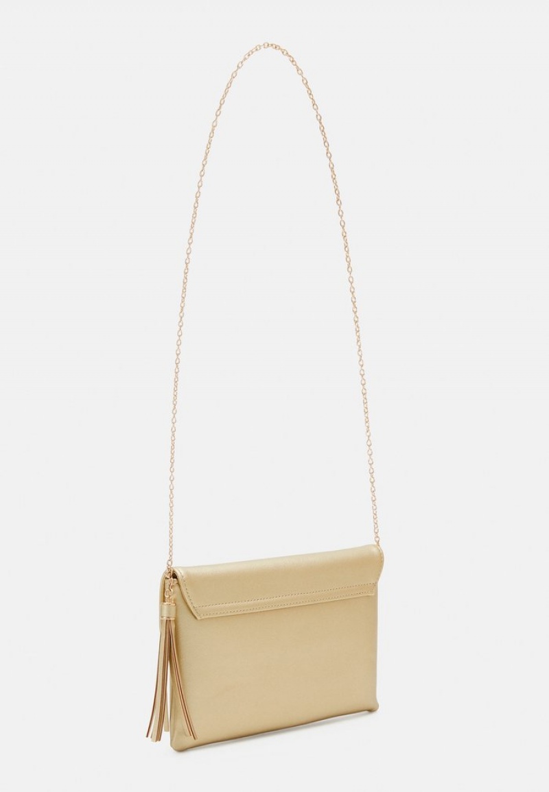 Anna Field Cheap Clutch Vesker Dame Gull | NO-GHWJX-9218