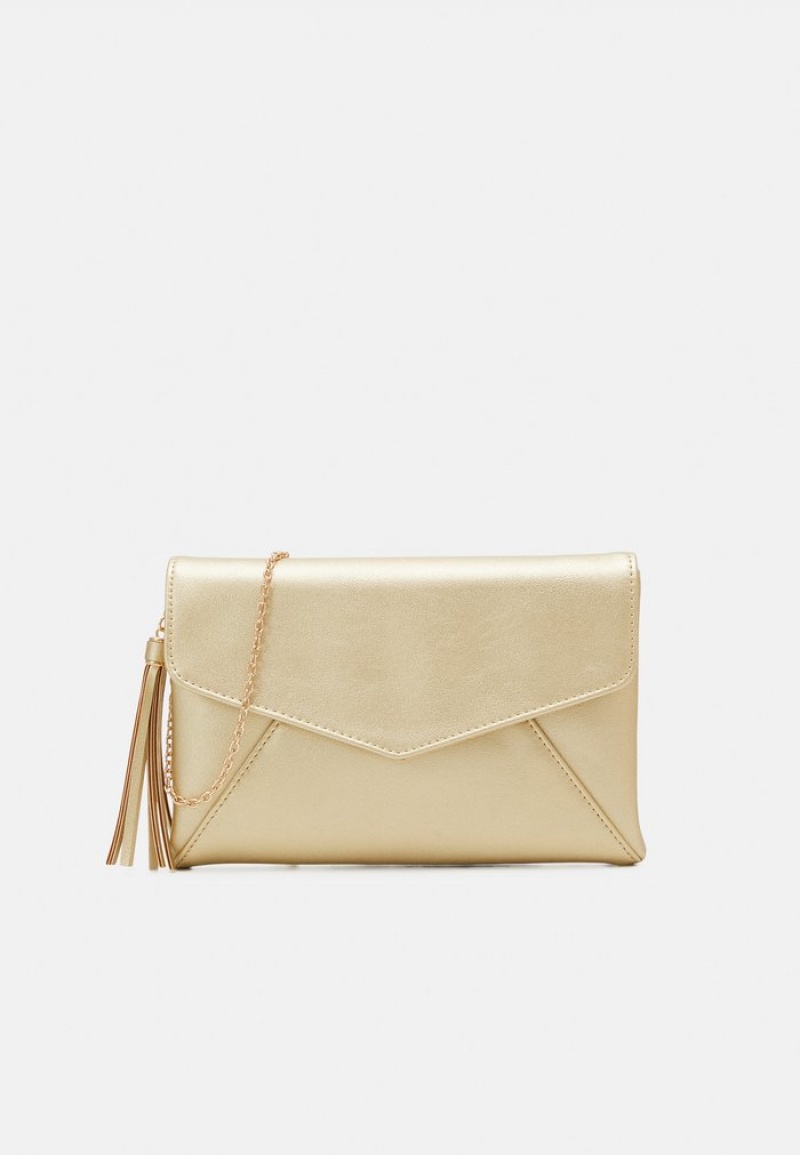 Anna Field Cheap Clutch Vesker Dame Gull | NO-GHWJX-9218