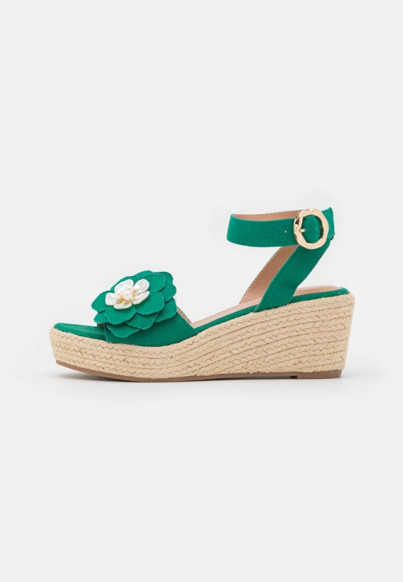 Anna Field Cheap Espadrilles Sandaler Dame Grønn | NO-TLQDP-5273