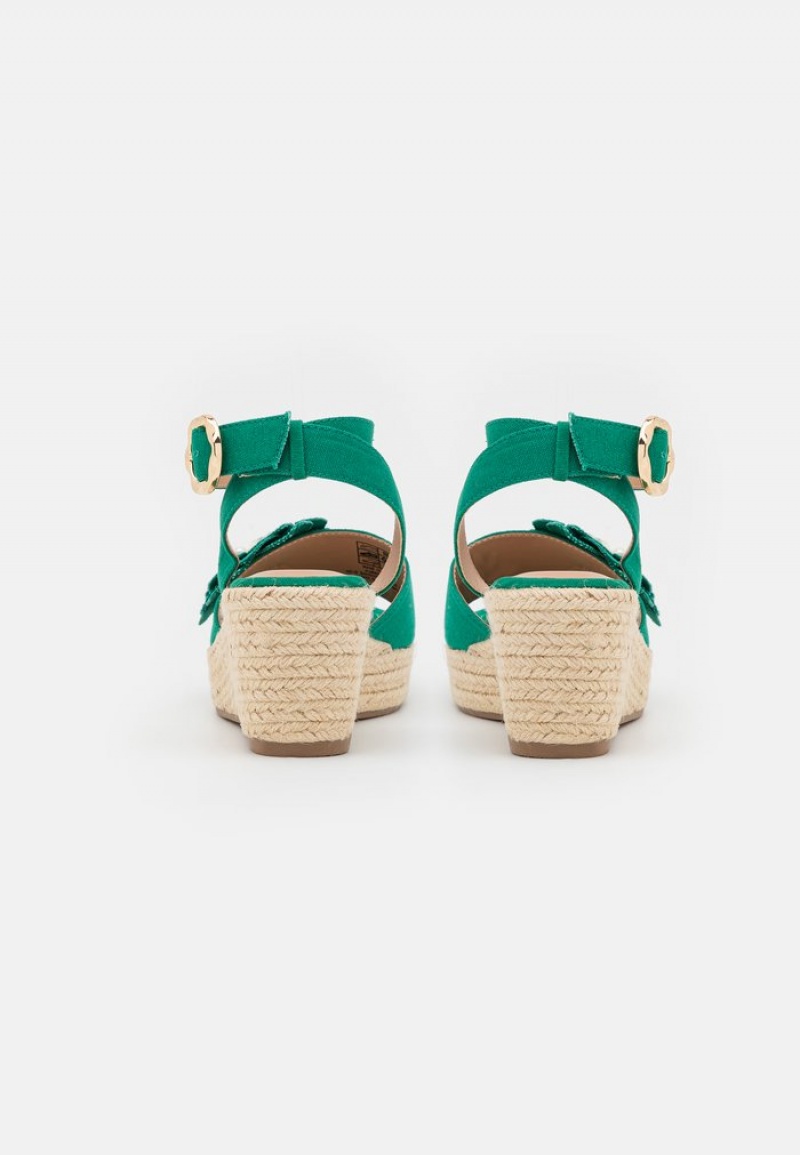 Anna Field Cheap Espadrilles Sandaler Dame Grønn | NO-TLQDP-5273