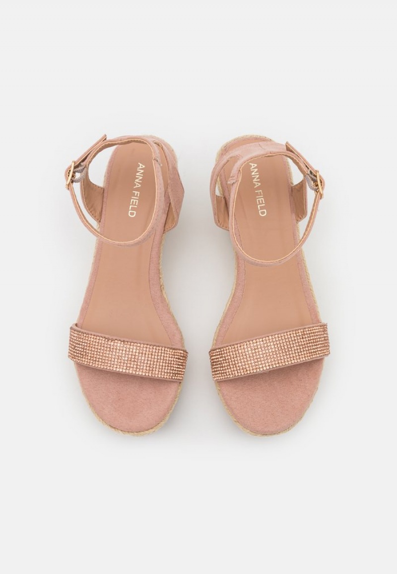 Anna Field Cheap Espadrilles Sandaler Dame Lyse Rosa | NO-VAHWX-8631