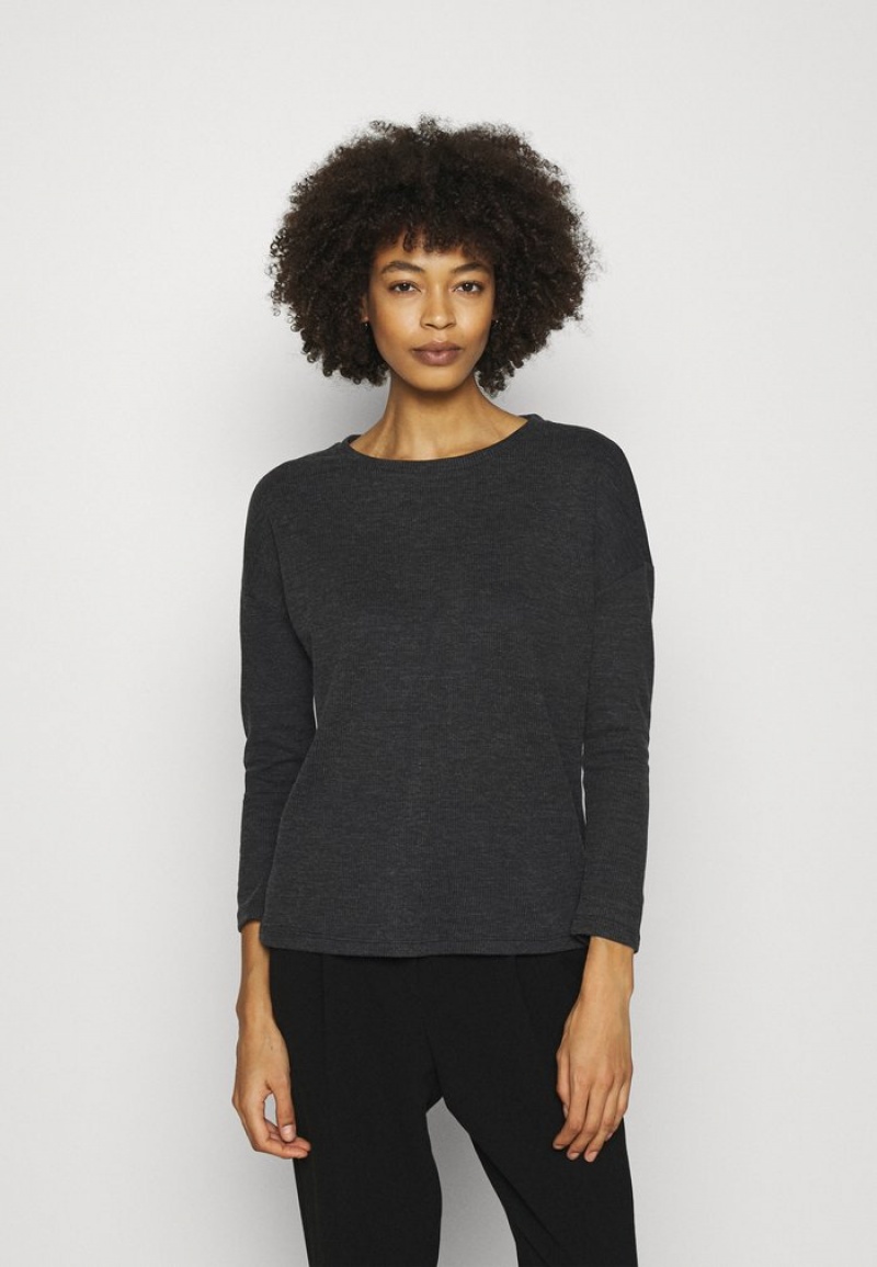 Anna Field Cheap Jumper Pullover Dame Mørke Grå | NO-PJLEF-0927