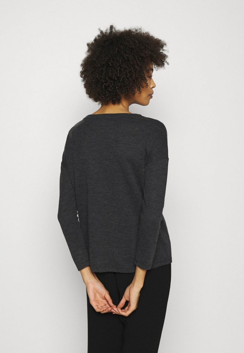 Anna Field Cheap Jumper Pullover Dame Mørke Grå | NO-PJLEF-0927