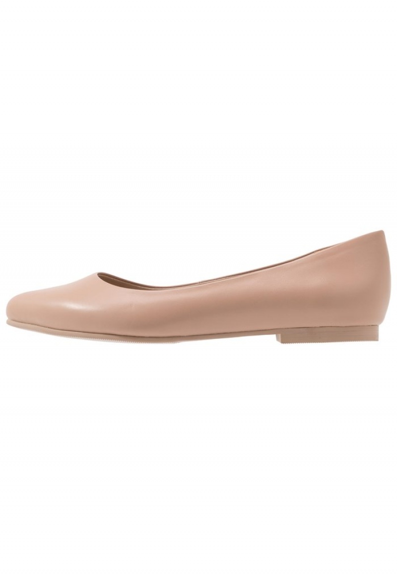 Anna Field Cheap Leather Ballet Pumps Ballerinasko Dame Beige | NO-GEVFH-0195