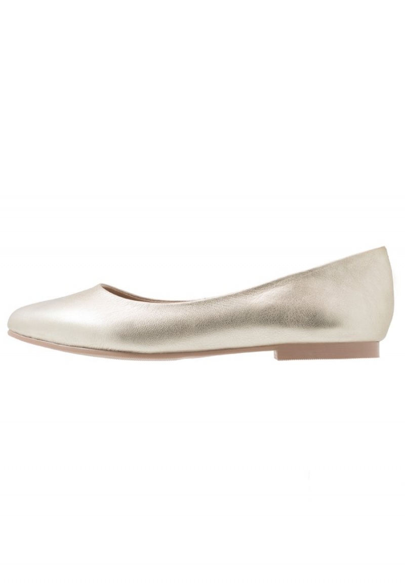 Anna Field Cheap Leather Ballet Pumps Ballerinasko Dame Gull | NO-SOBPY-8739