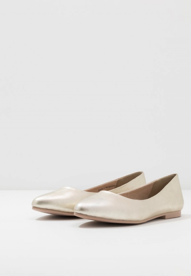 Anna Field Cheap Leather Ballet Pumps Ballerinasko Dame Gull | NO-SOBPY-8739