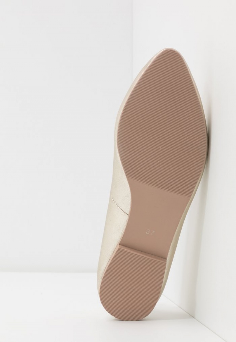 Anna Field Cheap Leather Ballet Pumps Ballerinasko Dame Gull | NO-SOBPY-8739