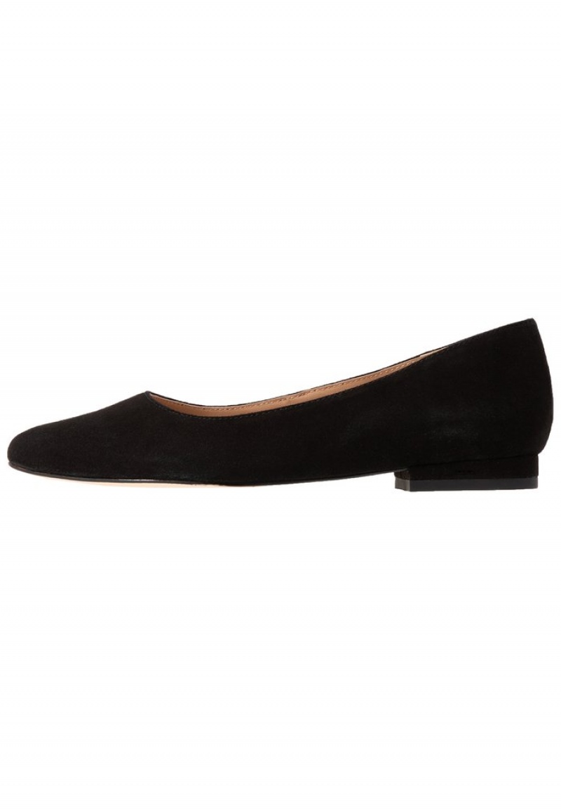 Anna Field Cheap Leather Ballet Pumps Ballerinasko Dame Svarte | NO-VFLJZ-6810