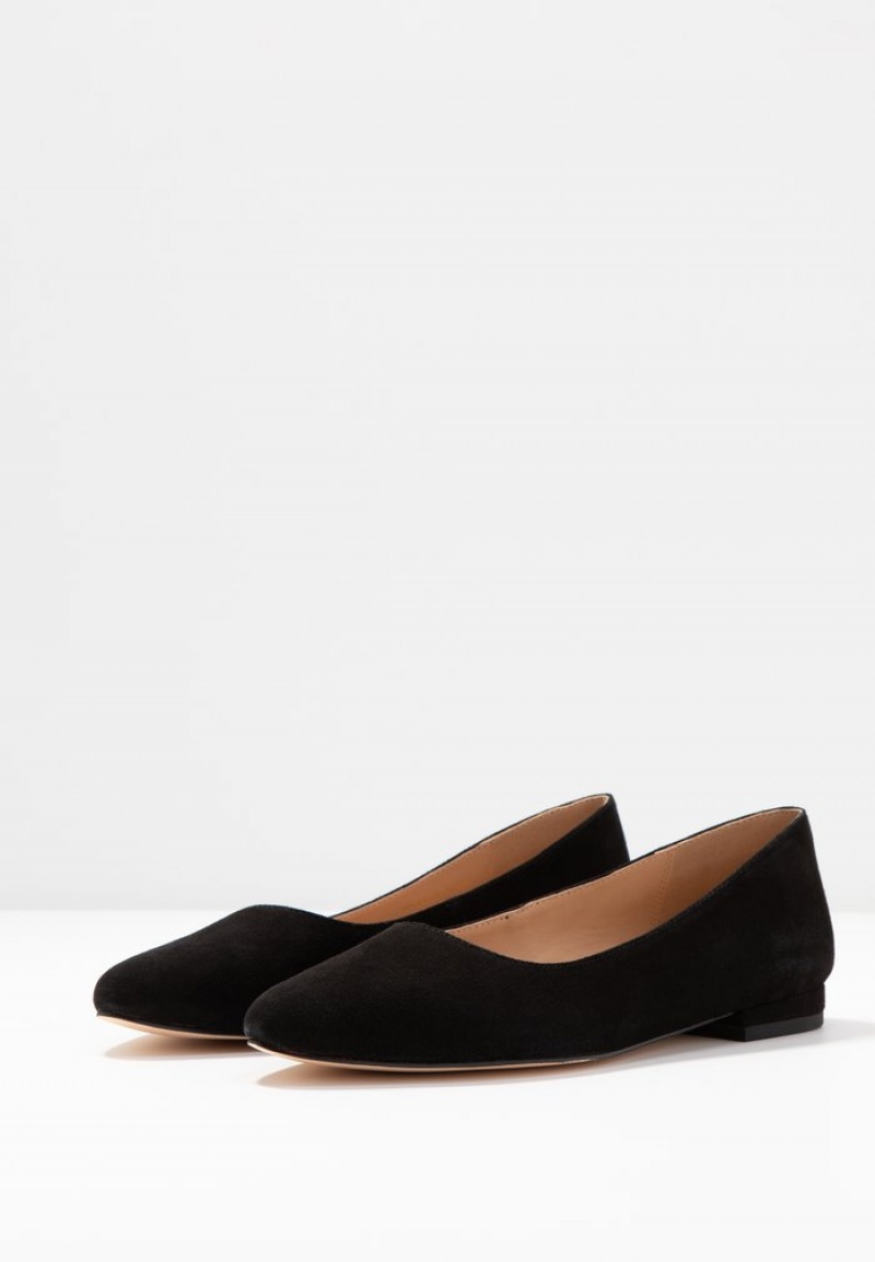 Anna Field Cheap Leather Ballet Pumps Ballerinasko Dame Svarte | NO-VFLJZ-6810